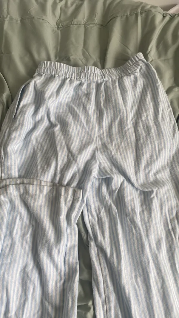 Blue and white stripped pants - Image 2