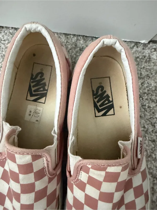 Vans Classic Slip-On Checkerboard Rose Dawn Pink/White - Image 3