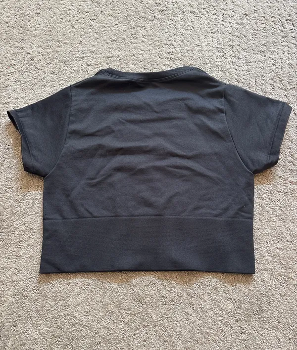 Aerie OFFLINE Black Workout Top - Image 3