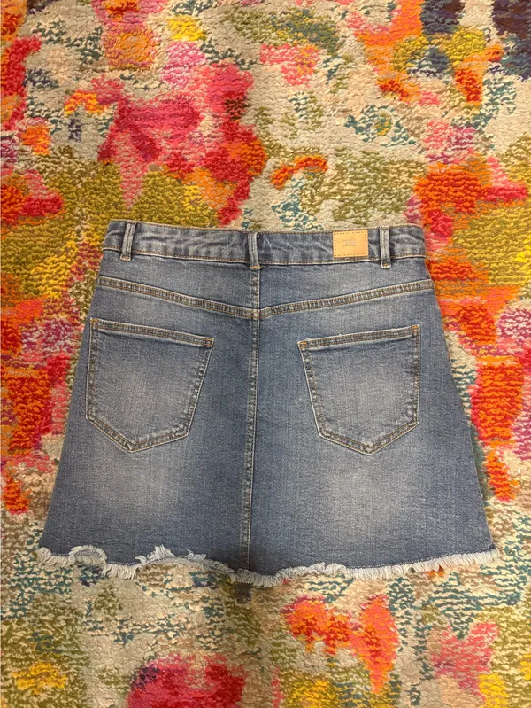 Zara Blue Denim Skirt - Image 2