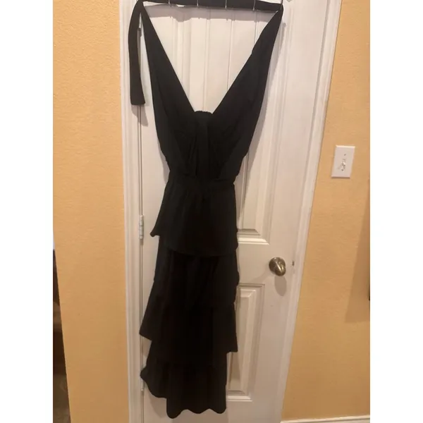ENDLESS ROSE BLACK TIEREDDress Size 12 - Image 15