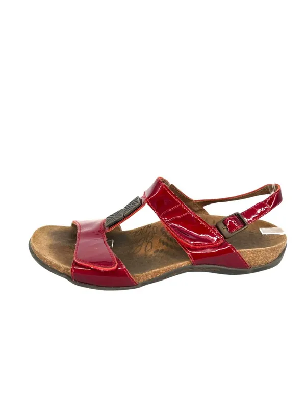 Dr. Andrew Weil Sonora Sandals Red Patent Leather Comfort Size 40 EU 9 US - Image 3