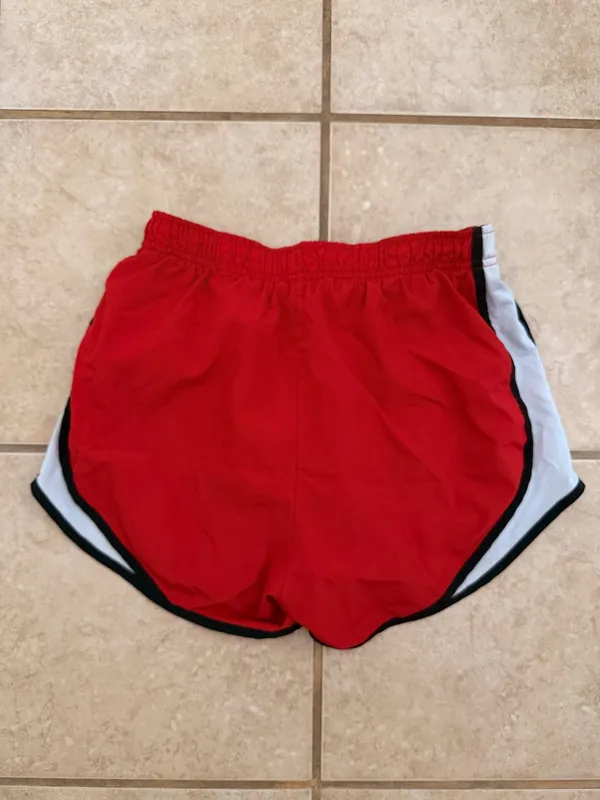 Nike Dri-FIT Red Black & White Running Shorts - Image 5