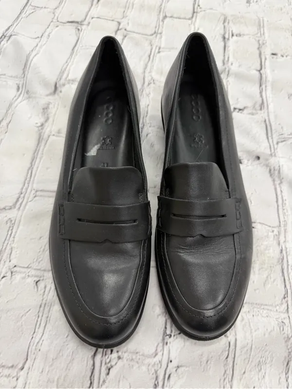 ECCO Felicia Penny Loafer Women's Size EU 41 Black Leather Slip On Shoes - Image 9