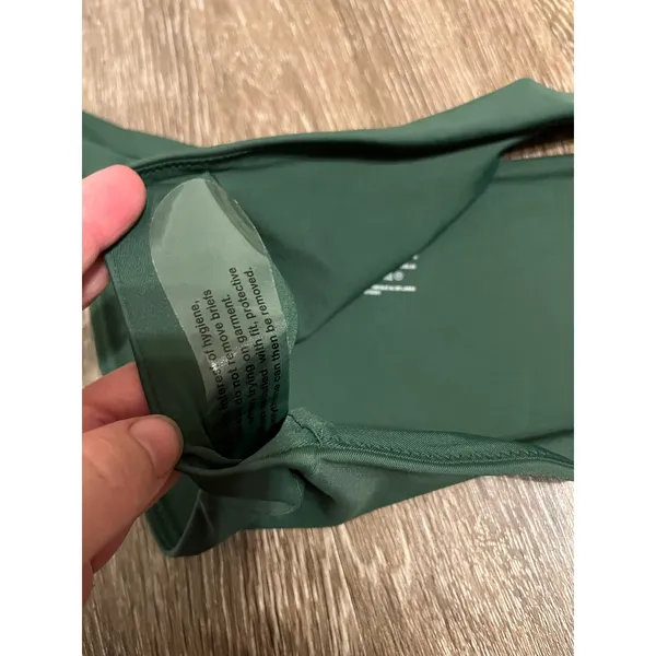 Quince Italian Low Rise Bikini Bottom in Palm Green Size Small NWT! - Image 3