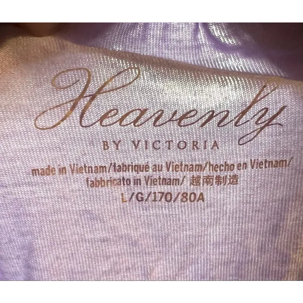 Women Victoria's Secret Heavenly Purple Lace Pajama Short L - Image 6