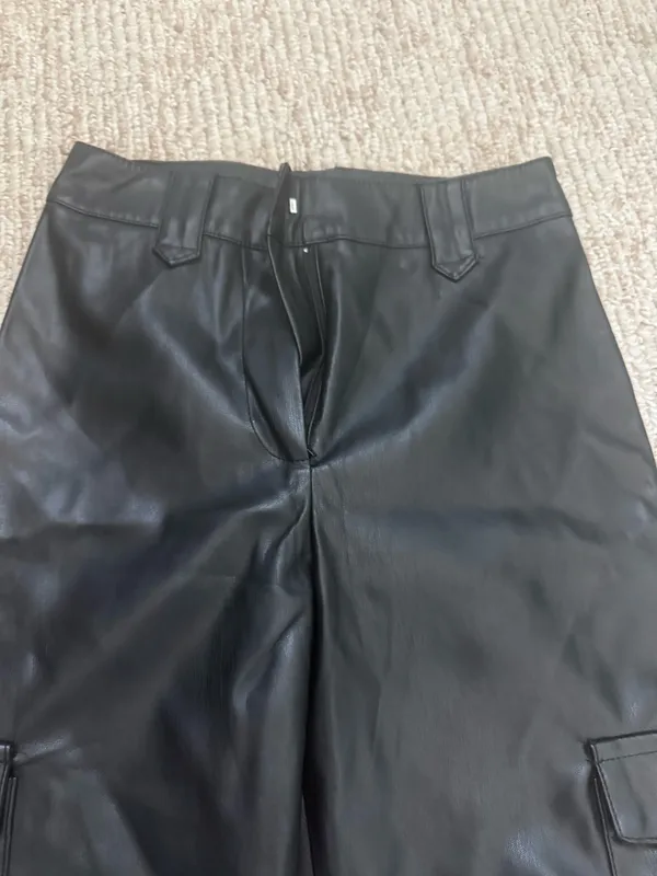 Leather ZARA Pants Black - Image 4