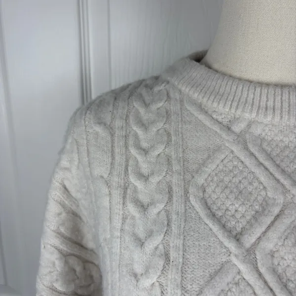 Aelfric Eden cream cable knit sweater - Image 3