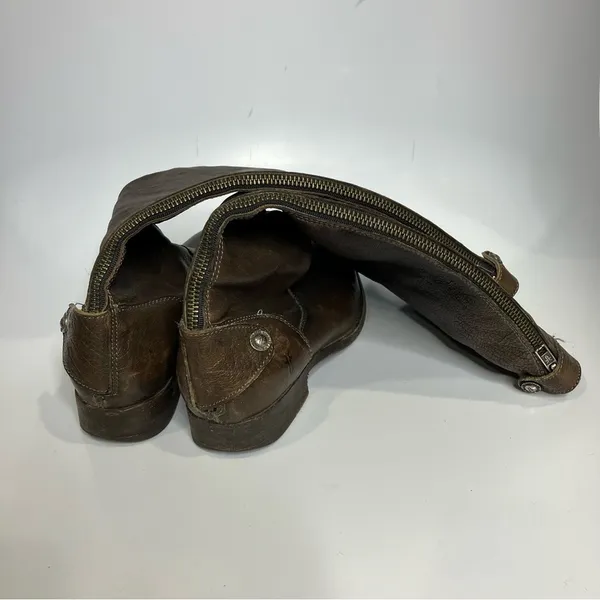Frye Melissa button back knee high boots brown leather size 8‎ - Image 4