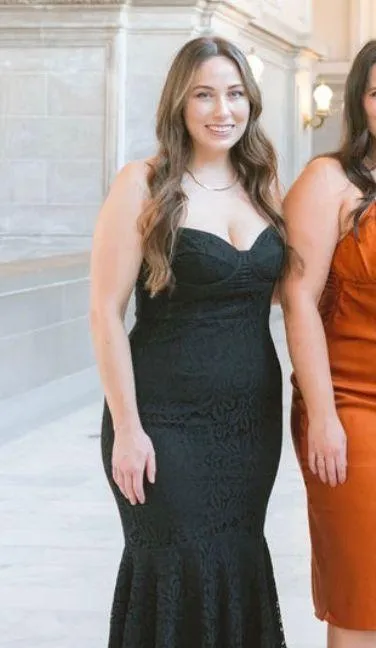 Lulus Black Lace Dress - Image 3