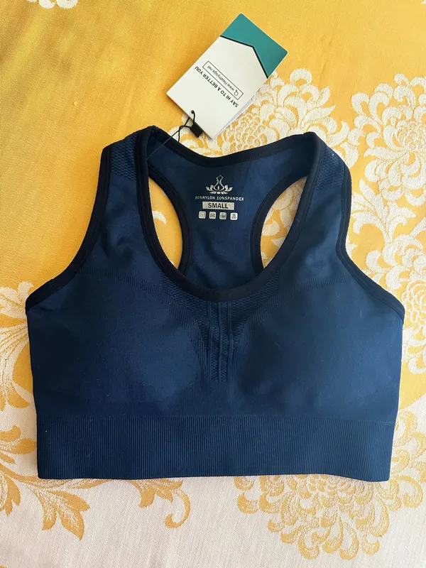 Heathyoga Sports Bra Blue - Image 6