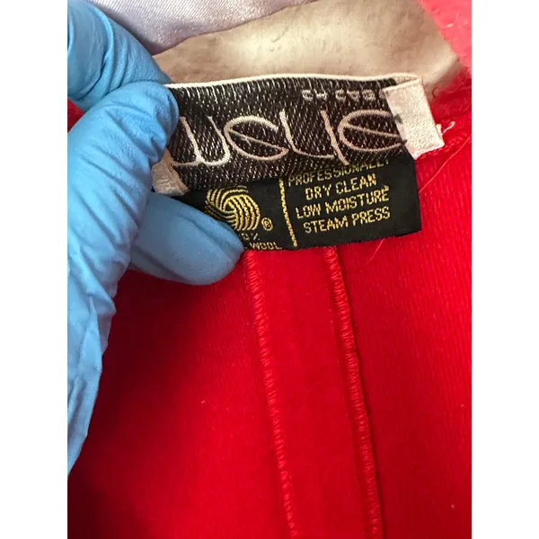 Vintage 60s Merle Red Felted Wool Mod Jacket - Image 6