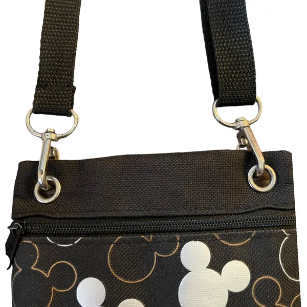Disney Mickey Mouse Black Mini Crossbody Purse EUC - Image 4