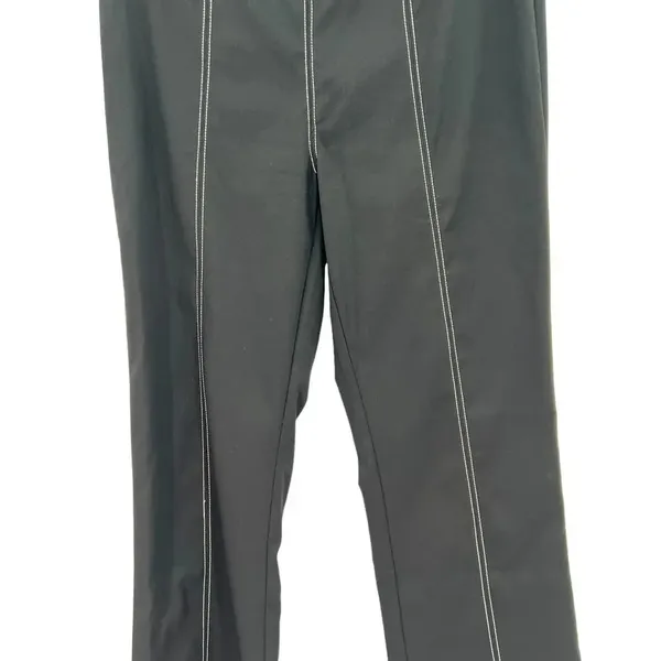 Tiger‎ Mist Black Stitch Seam Flared Zip Back Pants Size Medium - Image 3