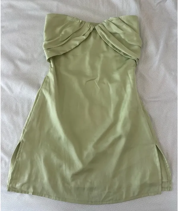 Princess Polly Green Mini Dress - Image 2