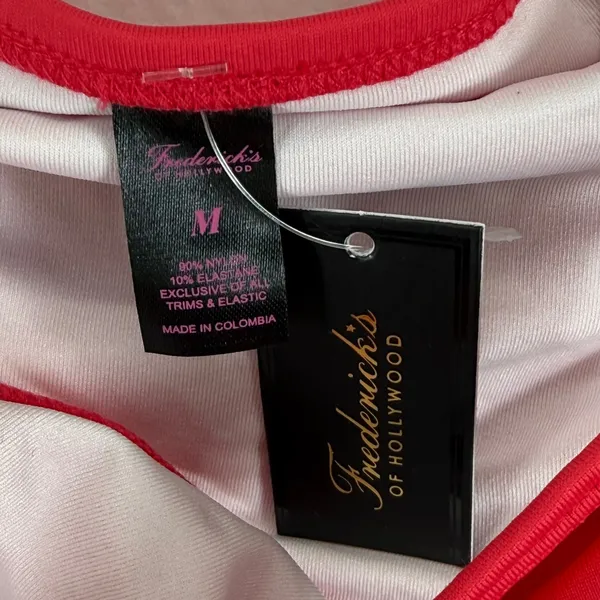 Frederick's of‎ Hollywood Geranium Red Cheeky Bikini Bottoms Size M - Image 2