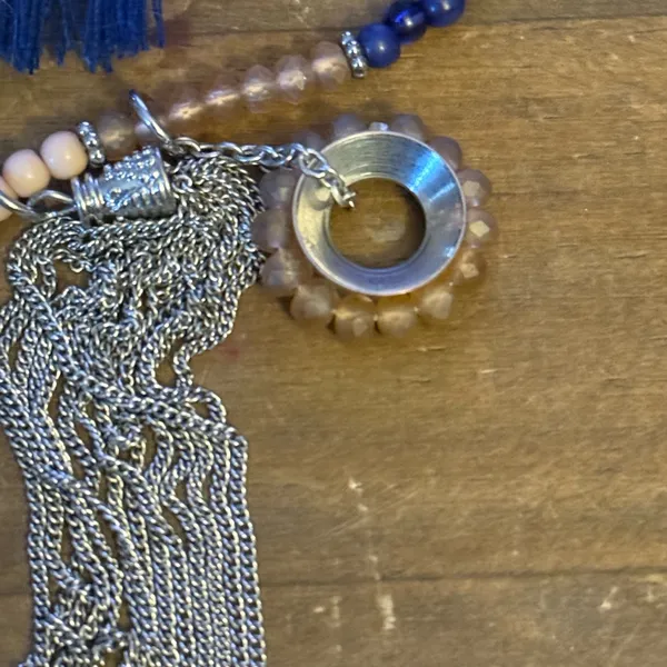 NY Collection mixed multi chain layered pendant necklace - Image 4