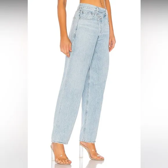 AGOLDE Criss Cross Upsized Jeans size‎ 25 Straight Leg High Rise - Image 3
