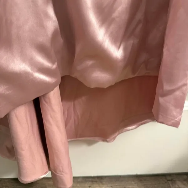 Hebeos Pink Blush Satin Gown NWT 4-6 Prom Spring Wedding Glamour - Image 4