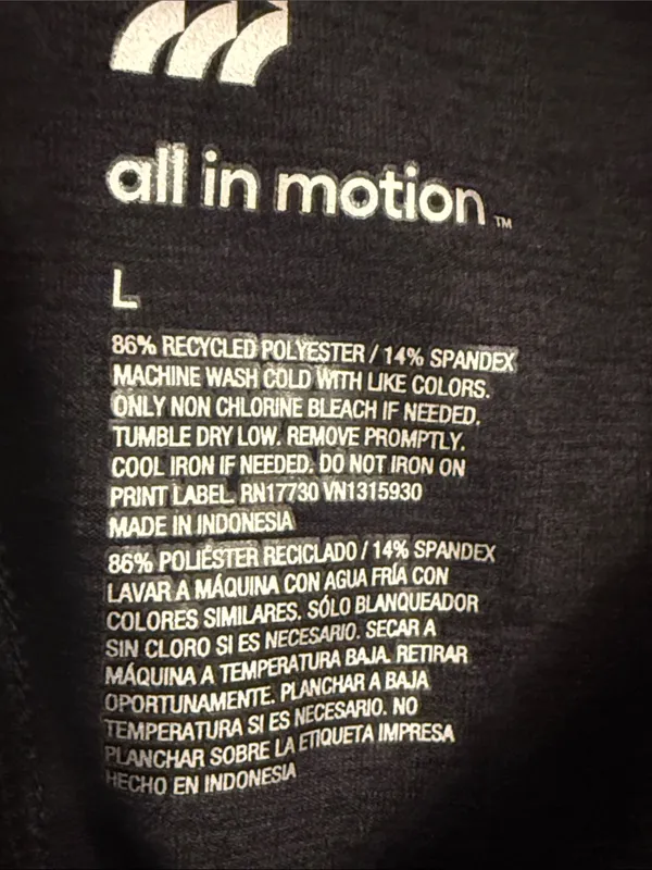 NWT All in motion hoodie top size large . - Image 2