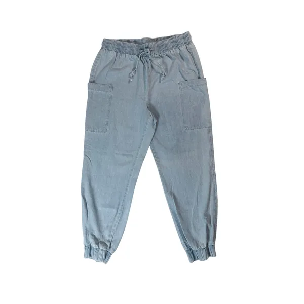 Indigo Rein Light Wash Jogger Casual Pants Elastic Drawstring Waist Size XL - Image 2