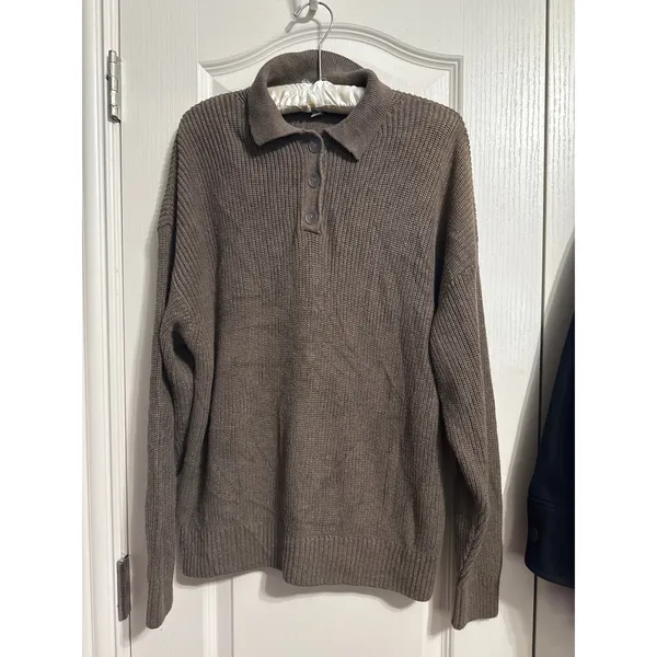 Lunya Ribbed Pullover Sweater Organic Cotton Silk Luxury Loungewear Minimalist - Image 2