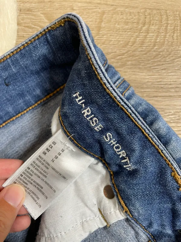 American Eagle Hi-rise Shortie Jean Shorts - Image 5