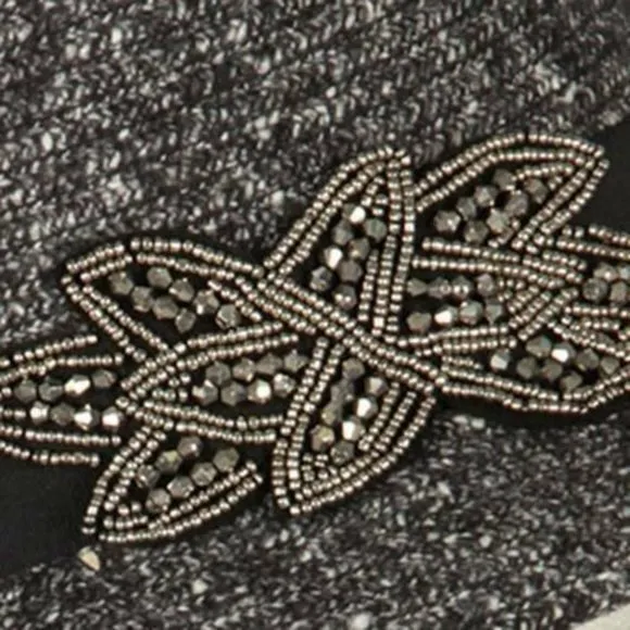 SOMETHING SPECIAL Fedora Gray Fall Boho Embellished Band Bucket Hat - Image 5
