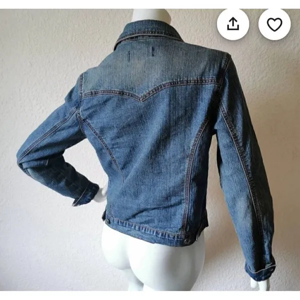 Vinatge Western jean Jacket SMALL BLUE Access AC-3998 spandex Denim - Image 12