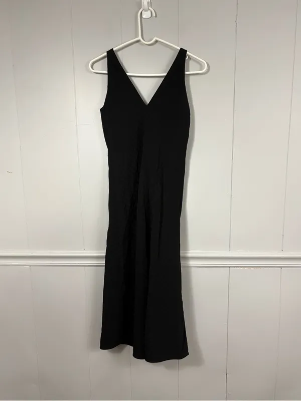 Everlane The City Stripe Black Midi Sleeveless Dress 0 Formal Elegant Classic - Image 5