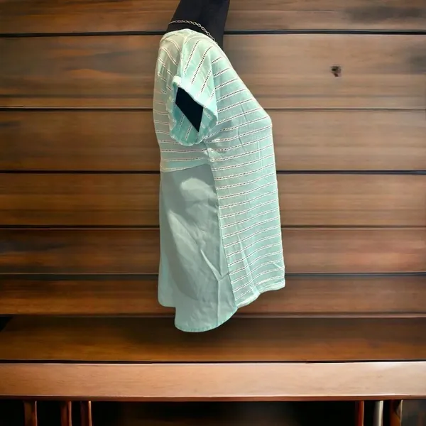 Stylus‎ short sleeve top white and robin blue small - Image 5