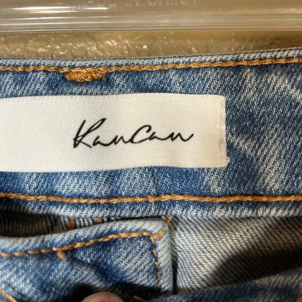 KanCan Light Wash Frayed Hem High Waisted Denim Jeans‎ 11/29 - Image 4
