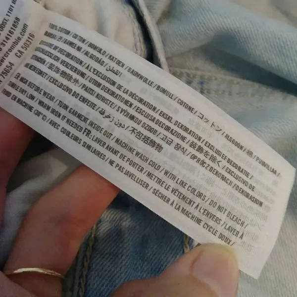 Hollister Light Wash High Rise Destroyed Mom Jeans - Image 5