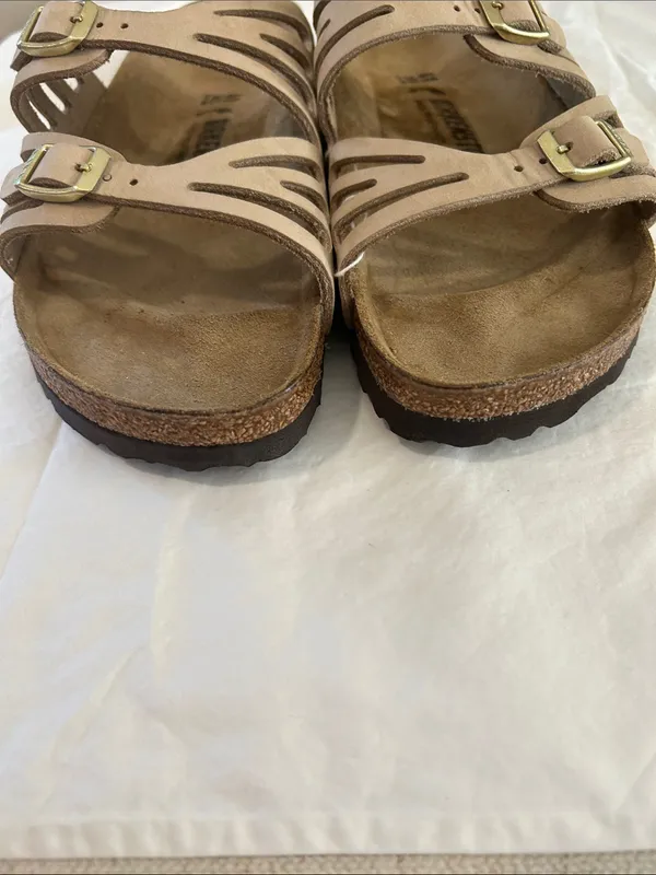Birkenstock Granada Nuback Leather, Sand Castle, Size EU41/US10, NWT Display - Image 9