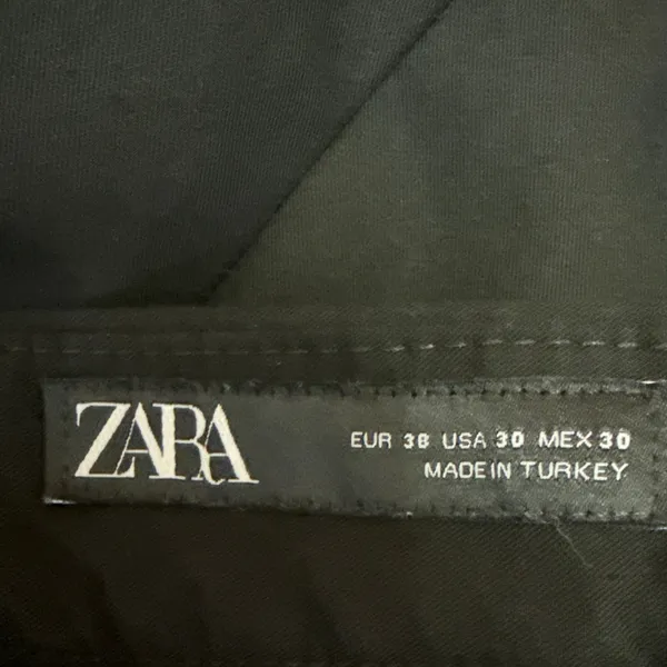 Zara Women's Black Straight Leg High Waist Ankle Career Trousers Dress Pants 30 - Image 4