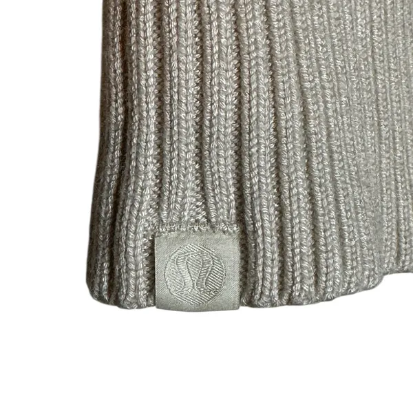 Lululemon Texture Play Sweater Cashmere Blend Ivory Size Medium - Image 6
