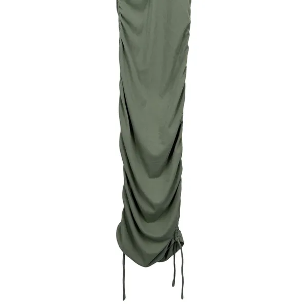 Princess Polly Mini Dress Size 0 Green Excellent Ruched Ribbed Bodycon Sage Hoco - Image 3