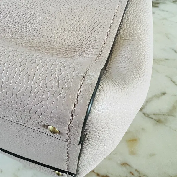 TORY BURCH Solid Baby Pink Soft Leather Shoulder Bag - Image 6