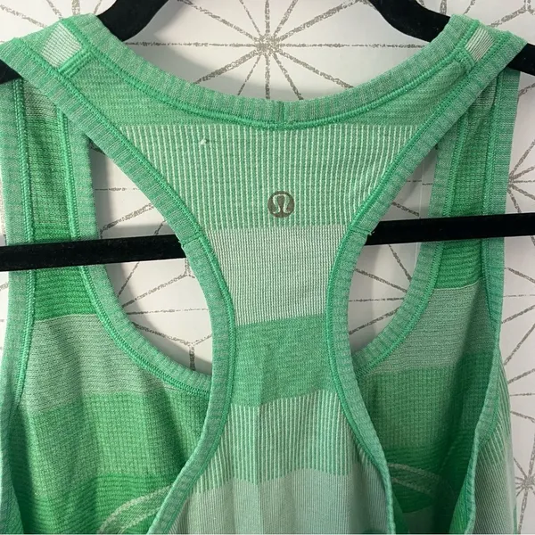 Lululemon Swiftly Tech Racerback Green Stripe - Image 4