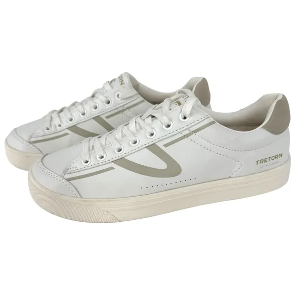 Tretorn Women's Serve‎ Sneakers Size 8M White Faux Leather Casual Shoes - Image 7