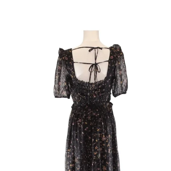 Slate & Willow Puff Sleeve Smocked Dress Size Medium - Image 5