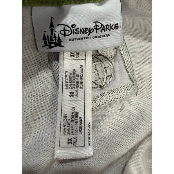 Disney Parks Animal Kingdom 1998 Chip Dale Raglan Graphic Tee White Green‎ 3X - Image 8
