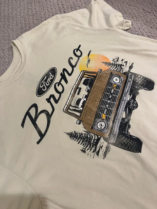 Ford Bronco Graphic Ter Yellow Size L - Image 3