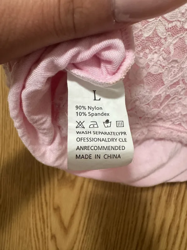 Amazon Avidlove Pink Lace Bustier Crop Cami Top – Size L - Image 4