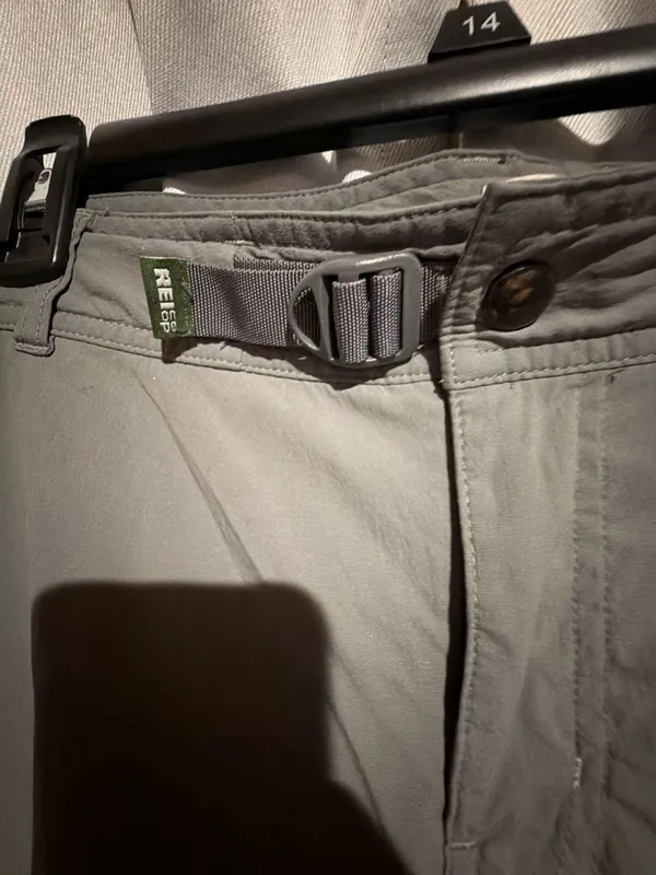 REI Co-op Convertible Pants Size 12 Gray Hiking Zip Off Cargo - Image 3