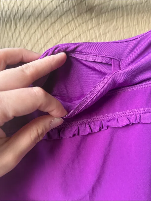Hind Purple Mini Skort with Aqua Liner - Image 4