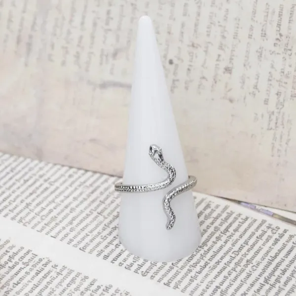 Minimalist Snake Wrap Ring Silver - Image 3