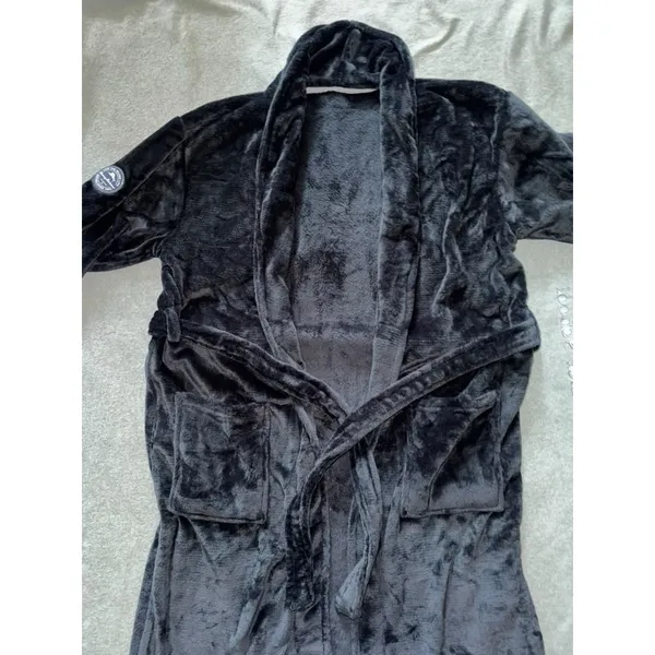 Tommy Bahama Men's Bath Robe Pockets Navy Blue Size‎ M/L NWT - Image 2