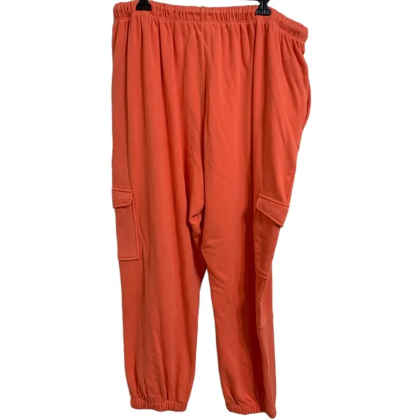 Bp. women's coral camelia pockets fleece joggers size 2X NEW‎ - Image 6