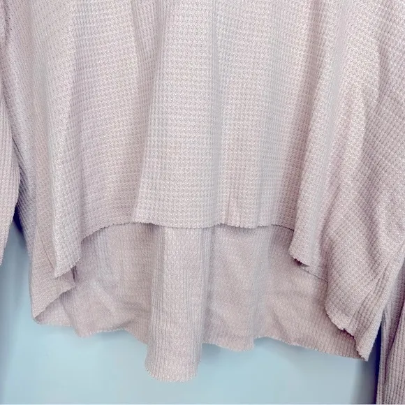 Wild Fable Waffle Knit Blush Pink Cropped‎ Hoodie Size M - Image 5